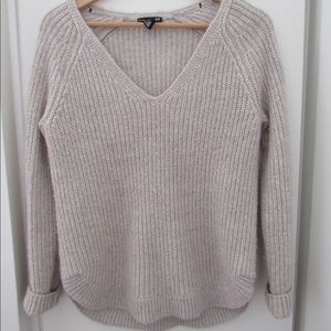 Knit sweater shirt